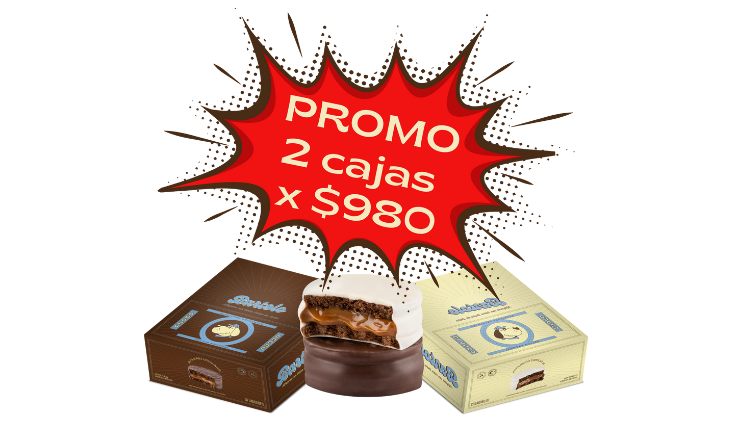 PROMO MIX 2 Cajas de Alfajores Bartolo 80g